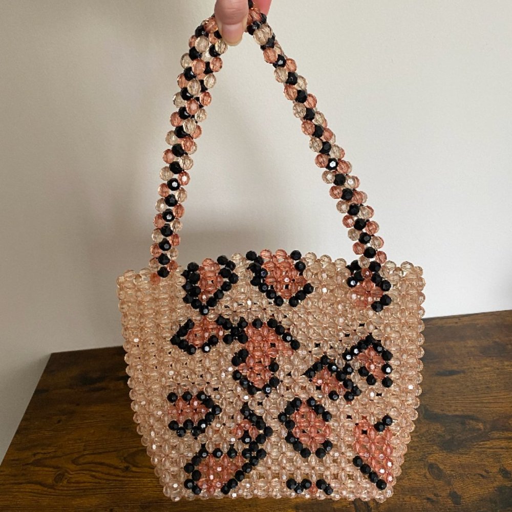 Amaryllis Apparel Wild Thing Beaded Handbag